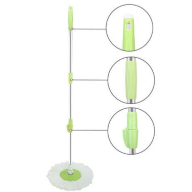 Infinity Merch 360° Rotating Head Easy Spin Dry Floor Mop Bucket Green. View a larger version of this product image.