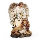 Alternate image 0 for Joseph Studio 9.25 Inch Angel with Lion and Lamb Figure Renaissance Collection