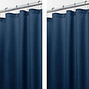 mDesign Water Repellent Shower Curtain/Liner, 2 Pack
