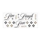 Alternate image 0 for Roommates Decor Home Indoor Room Decorative Wallpaper Sticker Live, Love, Laugh Quote Wall Decals