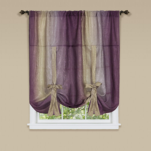 GoodGram 50 in. W x 63 in. L Window Shade Tie Up Curtain