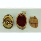 Alternate image 2 for World Designs Hand Carved Wood 3D Raccoon Friends Puzzle Trinket Box