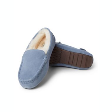 Fireside By Dearfoams Women's Mel Genuine Shearling Moccasin. View a larger version of this product image.