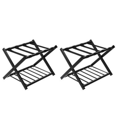 Slickblue Set of 2 Folding Metal Luggage Rack Suitcase. View a larger version of this product image.