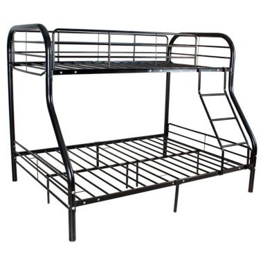Zimtown Metal Bunk Bed Storage in Twin Black. View a larger version of this product image.