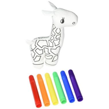 Ganz Giraffe 7 Inch Plush Mini Coloring Kit. View a larger version of this product image.