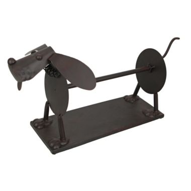 De Leon Brown Metal Dog Paper Towel Holder Countertop Kitchen Storage Home Decor Stand. View a larger version of this product image.