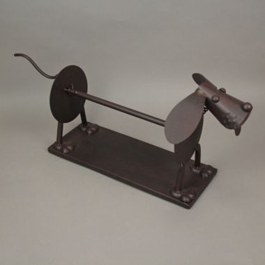 De Leon Brown Metal Dog Paper Towel Holder Countertop Kitchen Storage Home Decor Stand. View a larger version of this product image.