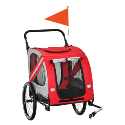 Aosom Dog Bike Trailer 2-in-1 Pet 
