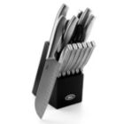 Alternate image 0 for Oster Edgefield 14 Piece Stainless Steel Cutlery Knife Set with Black Knife Block