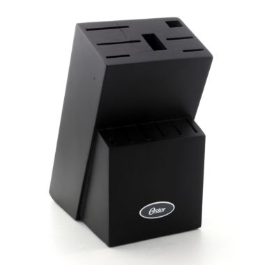 Oster Edgefield 14 Piece Stainless Steel Cutlery Knife Set with Black Knife Block. View a larger version of this product image.