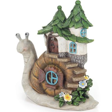VP Home Charming Snail Cottage Solar Powered LED Outdoor Decor Garden. View a larger version of this product image.