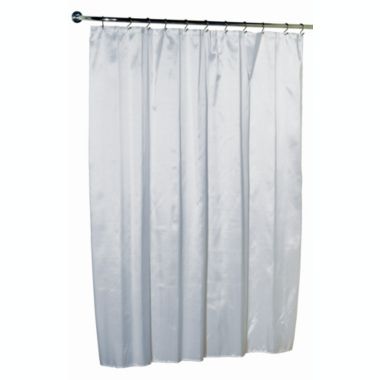 Carnation Home Fashions "Lauren" Dobby Fabric Shower Curtain - 70" x 72", Grey. View a larger version of this product image.