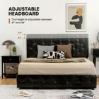 Alternate image 1 for Slickblue PU Leather Upholstered Platform Bed with 4 Drawers-Full Size
