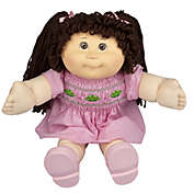 Cabbage Patch Kids Vintage Retro Style Yarn Hair Doll - Original Brunette Hair/Brown Eyes, 16&quot; - Amazon Exclusive - Easy to Open Packaging