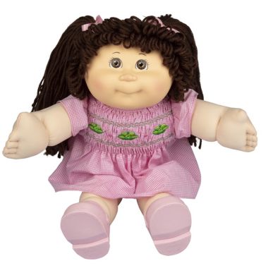 Cabbage Patch Kids Vintage Retro Style Yarn Hair Doll - Original Brunette Hair/Brown Eyes, 16" - Amazon Exclusive - Easy to Open Packaging. View a larger version of this product image.