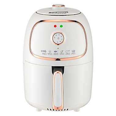 Brentwood 2 Quart Small Electric Air Fryer with Timer and Temp Control- White. View a larger version of this product image.