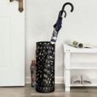 Alternate image 3 for SONGMICS Umbrella Stand Rack Free Standing for Canes Walking Sticks 2 Hooks Black