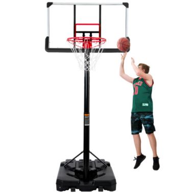 Yeah Depot Portable Basketball Hoop & Goal, Outdoor Basketball System with 6.6-10ft Height Adjustment for Youth, Adults. View a larger version of this product image.