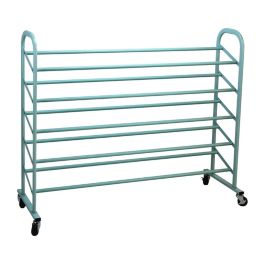 Oceanstar Design Group Oceanstar 5-Tier Metal Shoe Rack, Turquoise