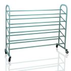 Alternate image 2 for Oceanstar Design Group Oceanstar 5-Tier Metal Shoe Rack, Turquoise