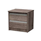 Alternate image 0 for Baxton Studio  Gallia Modern and Contemporary Oak Brown Finished 2-Drawer Nightstand