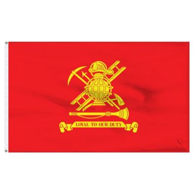 Annin Firefighter Flag 3ft x 5ft Nylon - Loyal to Our Duty. View a larger version of this product image.