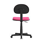 Alternate image 3 for Emma + Oliver Dark Pink Adjustable Mesh Swivel Task Office Chair - Low Back Student Desk Chair