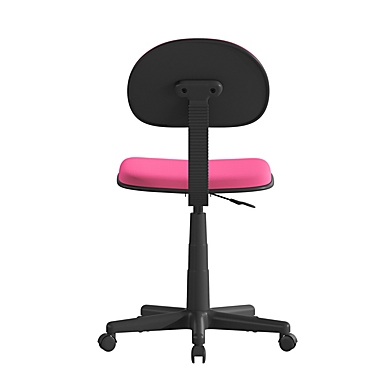Emma + Oliver Dark Pink Adjustable Mesh Swivel Task Office Chair - Low Back Student Desk Chair. View a larger version of this product image.