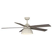 52" LED Ceiling Fan in Distressed White by Meridian Lighting M2014DWH