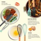 Alternate image 3 for Wango 11-Pieces Silicone Cooking Utensil Set with Wooden Handles in Black