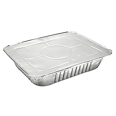 Juvale Aluminum Foil Pans with Lids 9x13 (20 Pack) Half Size Disposable Trays for Steam Table, Food, Grills, Baking, BBQ. View a larger version of this product image.