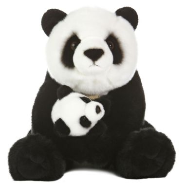 Aurora - Miyoni - 15" Panda With Cub. View a larger version of this product image.