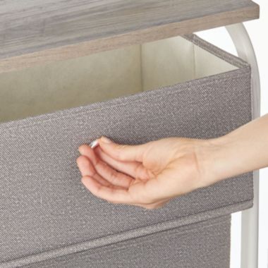 mDesign Coat Rack and Bench Storage Unit, Sturdy Steel Frame. View a larger version of this product image.