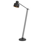 Cal Lighting 60W Davidson metal floor lamp with weighted base