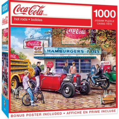 MasterPieces 1000 Piece Jigsaw Puzzle For Adults, Family, Or Kids - Coca-Cola Hot Rods - 19.25"x26.75". View a larger version of this product image.