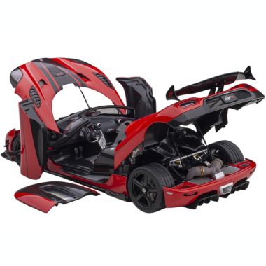 Carfaxo Koenigsegg Agera RS Chili Red with Black Accents 1/18  Model Car by Autoart. View a larger version of this product image.