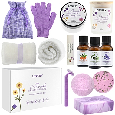 Lovery French Lavender Handmade Gift Box, 18 Piece. View a larger version of this product image.