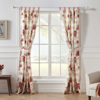 Greenland Home Wheatly Farmhouse Gingham Curtain Panels (Set of 2) with Tiebacks, 84-inch L. View a larger version of this product image.