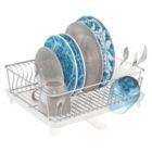 Alternate image 1 for mDesign Large Kitchen Dish Drying Rack with Swivel Spout, 3 Pieces