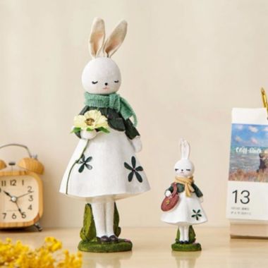 Department Store Cute Resin Rabbit 29CM Table Ornament - Standing Rabbit   Bunny Decorations Ornament for Easter Party and Wedding Décor. View a larger version of this product image.