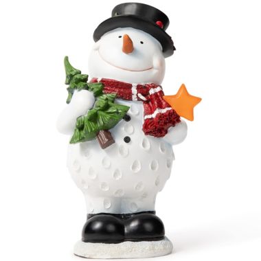 VP Home Christmas Snowman Decor Christmas Figurines Resin Snowman Lighted Decorations. View a larger version of this product image.