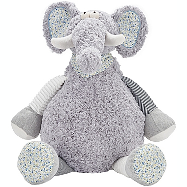 Mina Victory Plush Lines Plush Elephant 22&quot;X26&quot; Grey Indoor Stuffed Animal. View a larger version of this product image.