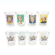 The Golden Girls "Thirsty Salty Extra Savage" 1.5-Ounce Mini Glass Cups, Set Of 4   Official TV Show Collectible Drinkware   Novelty Kitchen Gifts, Shot Glasses For Home Barware
