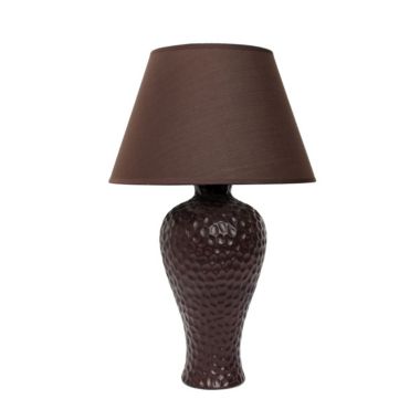 Simple Designs Textured Stucco Curvy Ceramic Table Lamp. View a larger version of this product image.