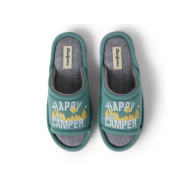 Dearfoams Womens Womens Lennox Sweatshirt Camp Slide Slipper. View a larger version of this product image.