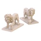 Alternate image 0 for Zingz & Thingz Set of 2 Beige Contemporary Regal Lion Statues 27"