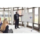 Alternate image 1 for Luxor 36"W x 24"H Double-Sided Magnetic Whiteboard