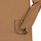Alternate image 2 for Hope & Henry Girls&#39; Quilted Ponte Riding Dress (Honey Brown, 4)
