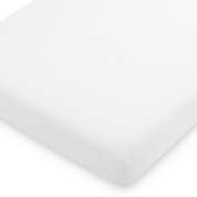 Bare Home Crib Microfiber Fitted Bottom Sheets (Crib - Single, White)
